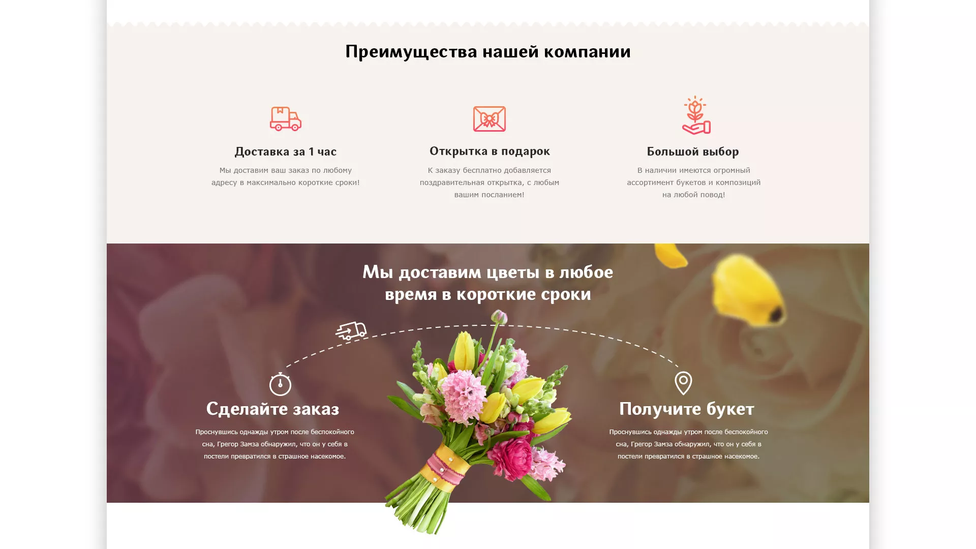 Создание интернет-магазина «Букет-онлайн» по цветам в Сызрани