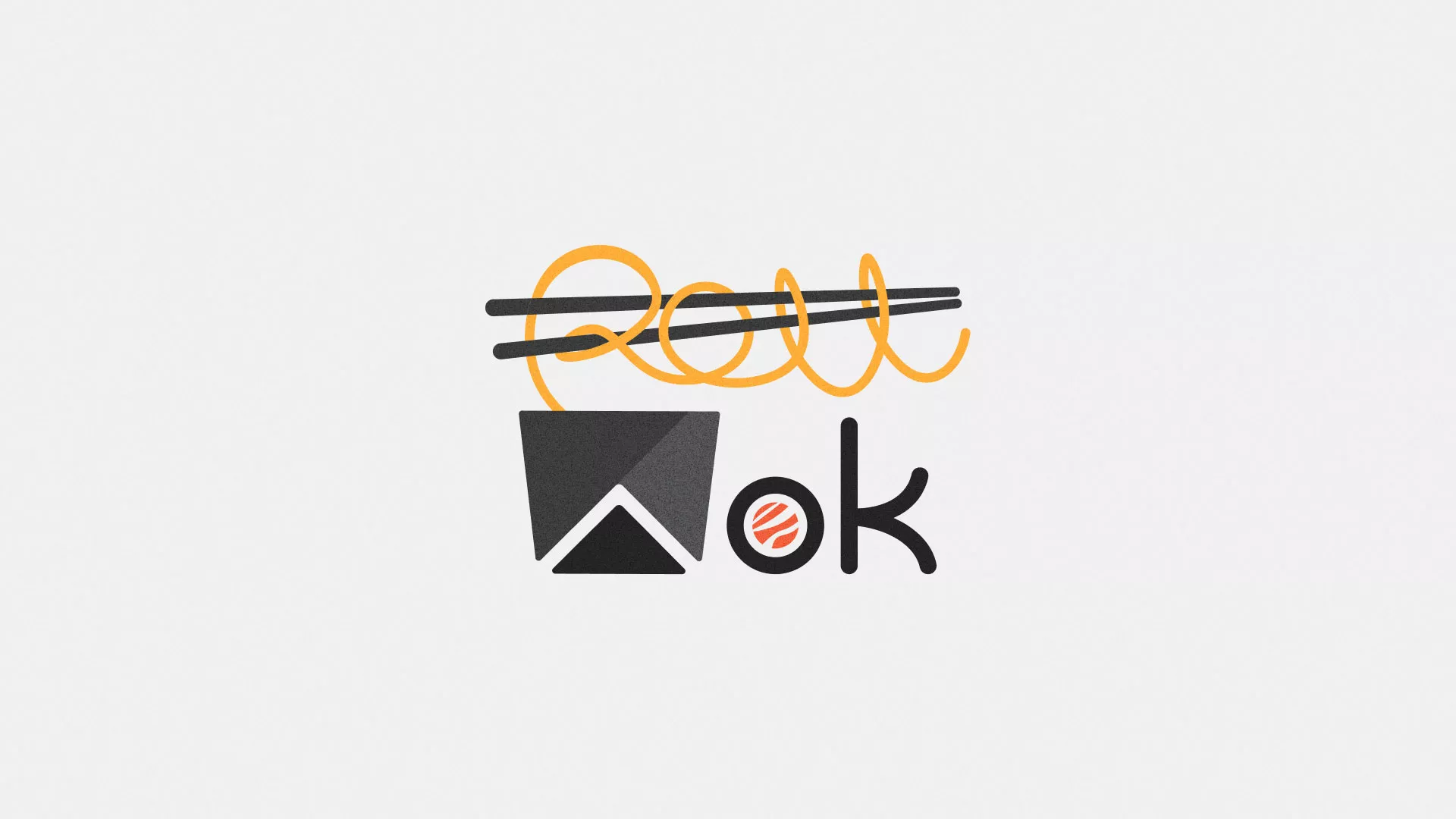 Разработка логотипа в Сызрани для суши-бара «Roll Wok Club»